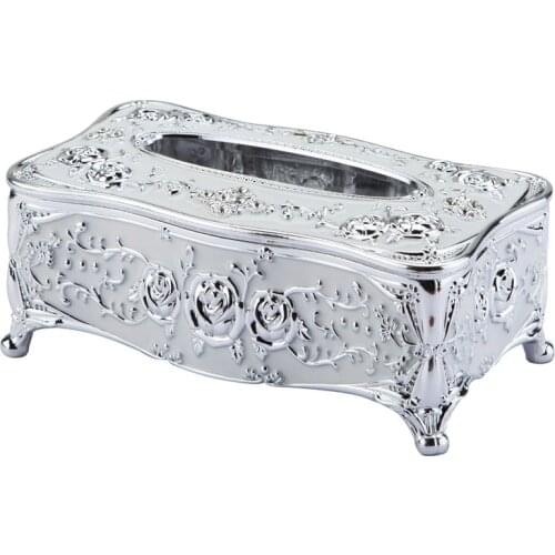 Household storage tissue box simple European style living room kitchen dining table napkin removable storage decorative box