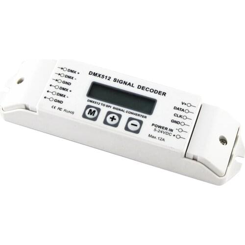 DC5-24V DMX512 Symphony Decoder LPD6803 / LPD8806 / WS2811 / WS2812 / WS2801 / TLSX3001 / P9813 Decoder Photoelectric isolation