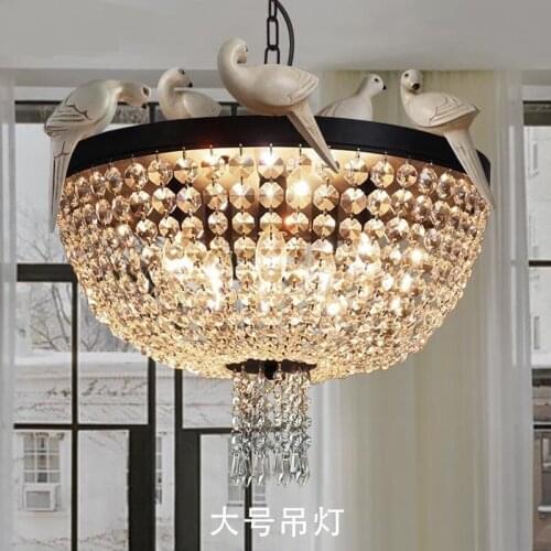 Designer lights restaurant lights American country birds Pendant Lights creative living rooms coffee shops cuckoo LU71113 YM