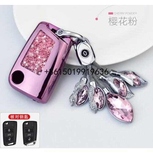 For VOLKSWAGEN Sagitar Bora POLO Lavida plus Tiguan L golf 7 tpu Key Cover CAR holder case key Free shipping