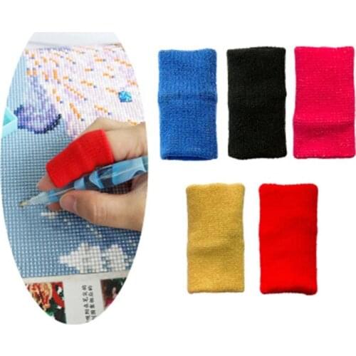 HUACAN 5PC Diamond Painting Tool Finger Protection Cover Diamond Drills Pen Embroidery Cross Stitch Finger Sleeves
