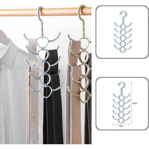 Space-saving Mini 10 Hooks Rotating Shock-proof Coat Hanger Vertical Suspension Coat Hanger Resilient for Shoe