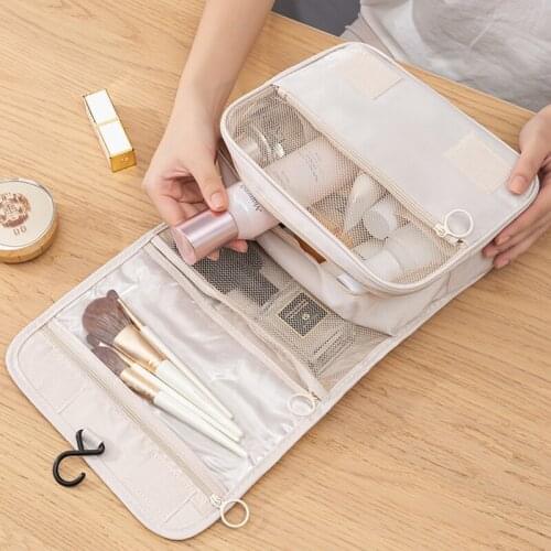 Large-Capacity Cosmetic Storage Bag Travel Hanging Toiletry Bag Storage Bag Makeup Portable Waterproof Travel Storage Bag