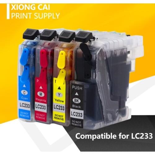 LC233 Refillable ink cartridge compatible for brother MFC- J4620dw J5720dw J5320dw DCP-J41 20dw printer full ink