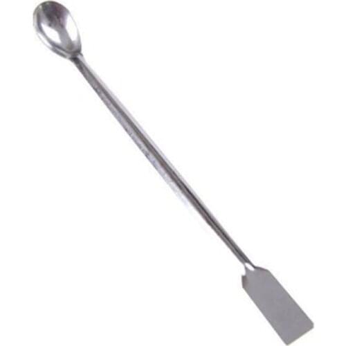1pc new 200mm Stainless Steel Horn Spoon Medicinal Ladle With Spatula Home Household Handy Tools Laboratory Teaching Use