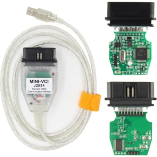 Mini vci For Toyota TIS Techstream V15.00.028 minivci FTDI For J2534 Auto OBD Scanner Car Diagnostics cabel MINI-VCI Cable