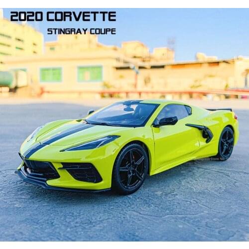 Maisto 1:24 The new 2020 Chevrolet corvette Stingray Coupe alloy car model handicraft decoration collection toy tool gift
