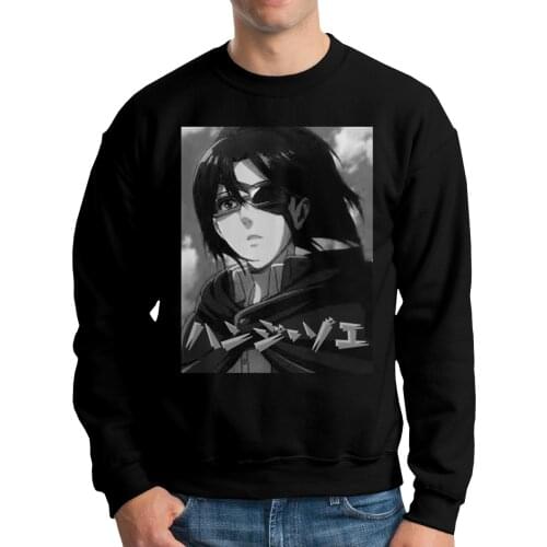 Hange Zoe Attack On Titan Cool AOT Mens Hoodie Long Sleeve Pop Cotton Pullovers Tops