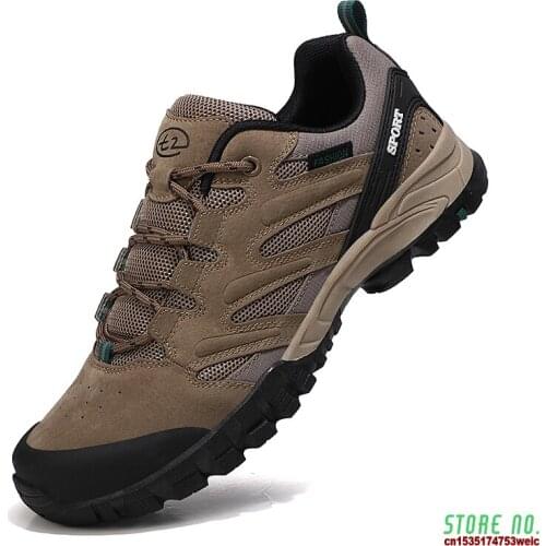 New Arrival Breathable Shoes Men Outdoor Hiking Shoes Lace Up Men Sport Shoes Jogging Trekking Comfy Sneakers Autumn Male Shoes