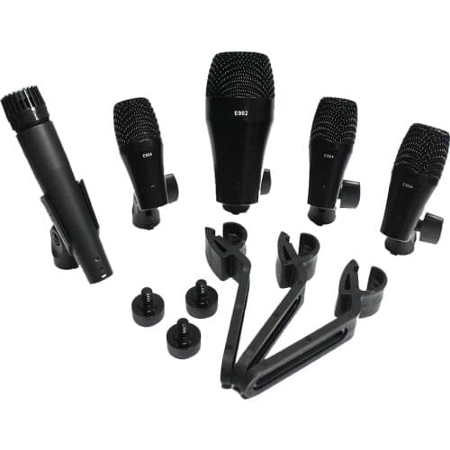 PGA52 PGA56 E902 E904 E906 SM 57 style kick snare tom saxophone trumpet 5mics drum kit instrument dynamic microphone mic