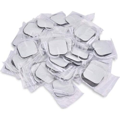50pcs/100pcs Self Adhesive Replacement Tens Electrode Pads Square 4*4/5*5 cm Muscle Stimulator Electric Digital Machine Massager