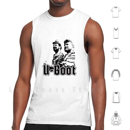 German U-Boot Tank Tops Vest Sleeveless Germany Ww2 Vintage Military European Military Units Kriegsmarine German Navy U Boot