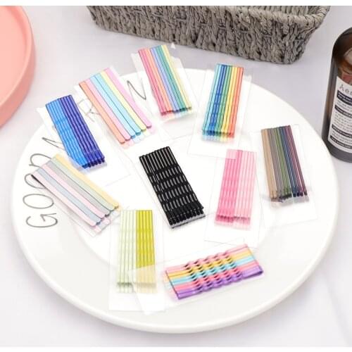 New Fashion Colorful Hair Clips For Girls Hair Accessories Beautiful Hair Style Tools Fashion Barrettes 10pcs/bag