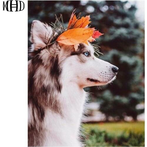 New Diamond Painting Cute Dog DIY Diamond Cross Stitch Animal Full Square & Round 3D Diamond Embroidery Crystal Sticker