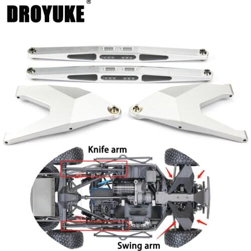 Hot Aluminum alloy Front And Rear Lower Suspension Arms OP Swing Arm Pull Rod For RC Car 1/7TRAXXAS UDR Refitting Upgrading Accs