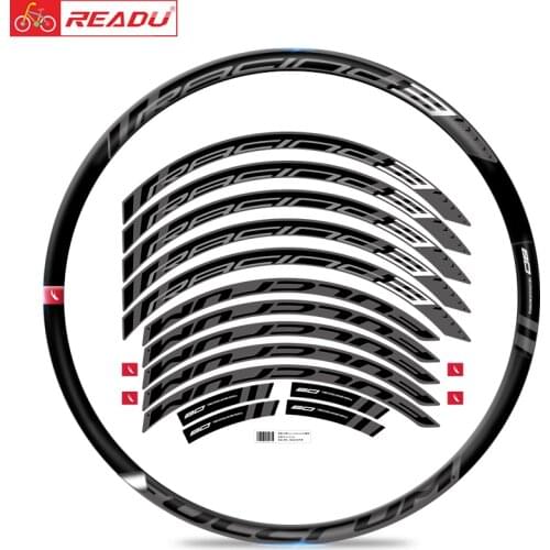 Racing-3DB road bike climbing wheel set sticker rim height 25.5mm bicycle rim decals racing 3DB