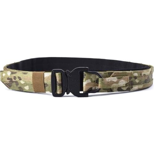 Tactical CS Outdoor Military Army Fighter Belt Black Hunting Shooter Belt Double Layer Hard NL6 Material