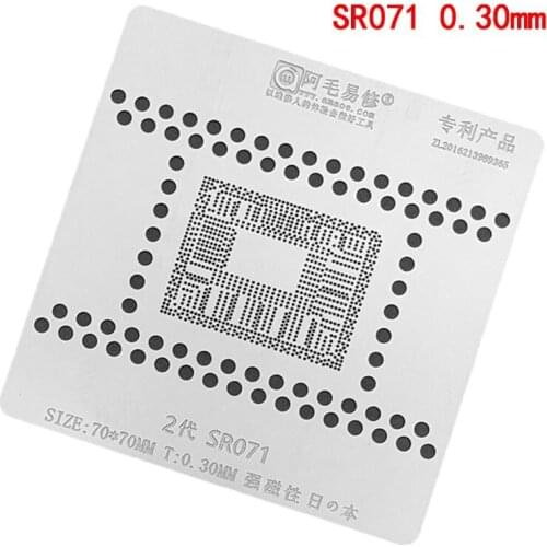 AMAOE BGA Stencil For Mac Notebook 2nd Generation SR071 Chip Tin Planting Steel Mesh Template