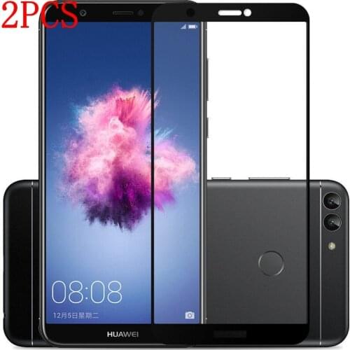 2PCS Full Cover Tempered Glass For Huawei P Smart Screen Protector protective film For Huawei P Smart FIG-LX1 glass