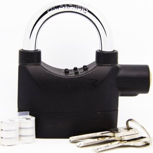 Motorcycle Alarm lock padlock 110db loud security Morbike Moto bicycle lock & keys Theft Protection Safe Door Lock