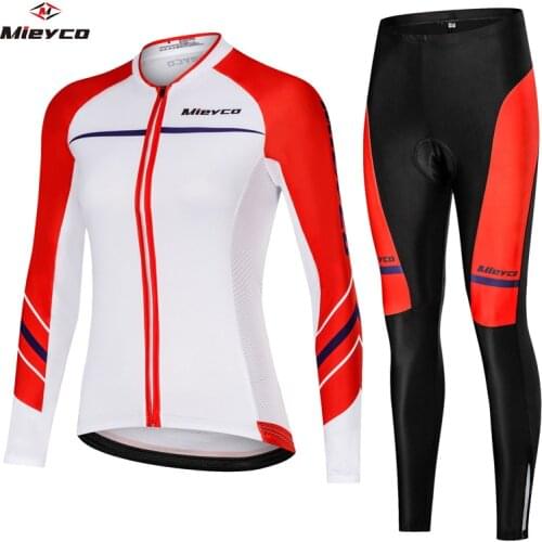 2021 Cycling Jersey Set Long Sleeve Women Breathable MTB Bike Clothing Bicycle Female Ropa Ciclismo Sport Suit BMX Racing Kits