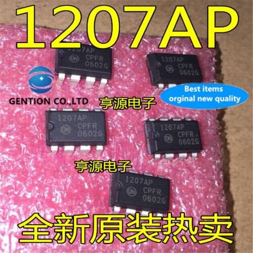 10Pcs NCP1207AP 1207AP 1207P In line LCD power management chip DIP8 in stock 100% new and original