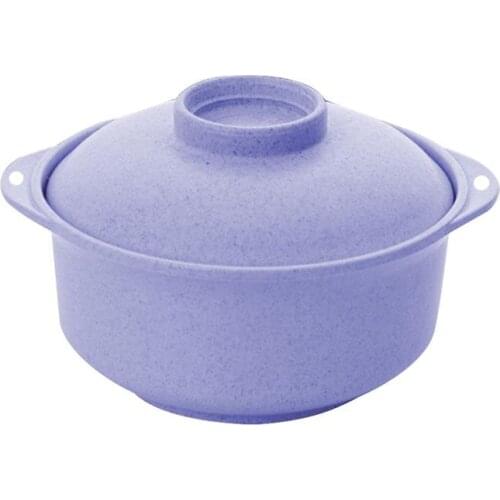 2 Pcs Instant Noodles Bowl with Lid Japanese Style Students Noodle Soup Rice Ramen Bowl Tableware