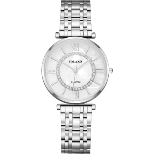 2021 Ladies Wrist Watches Dress Rose Gold Watch Women Crystal Diamond Watches Stainless Steel Clock Women Montre Femme