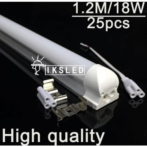 25pcs/lot SMD 2835 t8 led tube 1200mm 20W 1700 lumin with 36 months Warranty 85-265V
