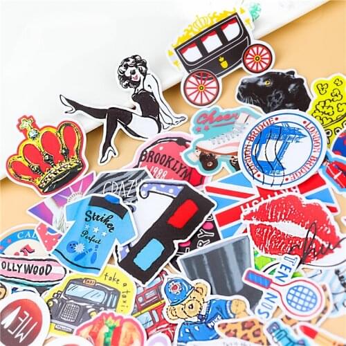 36pcs lovely Happy travel girl stickers scrapbooking pegatinas stationery bullet journal kawaii papelaria notebook sticker