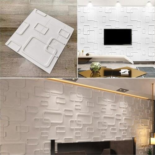 30x30cm 3D three-dimensional 3D tile panel mold plaster 3D wall stickers living room wallpaper mural waterproof bathroom kitchen
