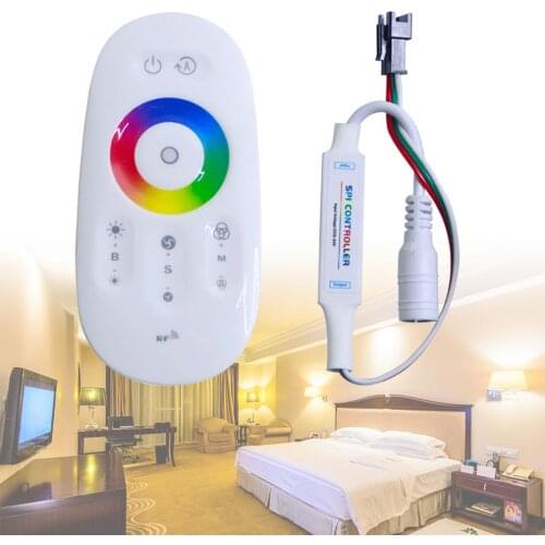 2.4G Mini Wireless Full touch LED Controller RF Symphony Lights Remote Controller for LED Strip Light