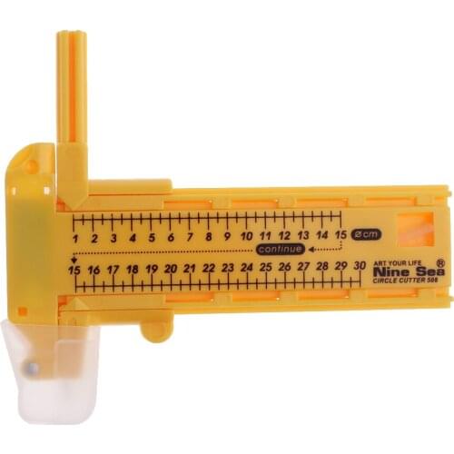 Compass Circle Cutter Paper Rubber Fabric Leather Trimmer Circular Cutting Tools 1cm-30cm