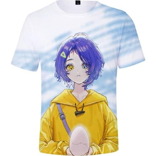 Cos Gift Wonder Egg Priority T-Shirt Ohto Ai Tomori Kusunoki Summer Costume Cosplay Sweatshirt Colorful Adult Kid XXS-XXXXL