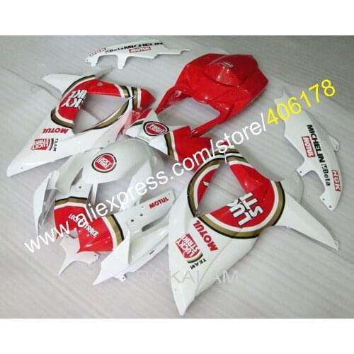 Cheap K8 GSXR600 750 Fairing For Suzuki GSX-R 2008 2009 2010 Race Motorcycle Fairings (Injection Molding)