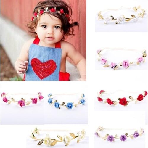 Kids Baby Girl Toddler Rose Flower Hair Band Headwear Kids Headband Accessories