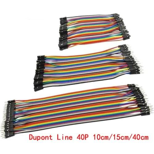 Dupont Line 40P 10cm/15cm/40cm Male to Male + Female to Male and Female to Female Jumper Wire Dupont Cable for arduino DIY KIT