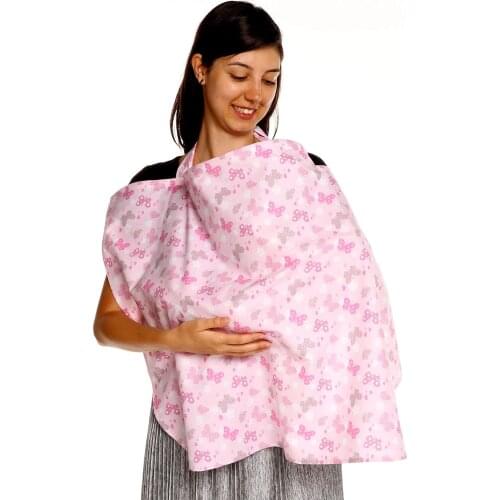 Patterned Cotton Nursing Apron