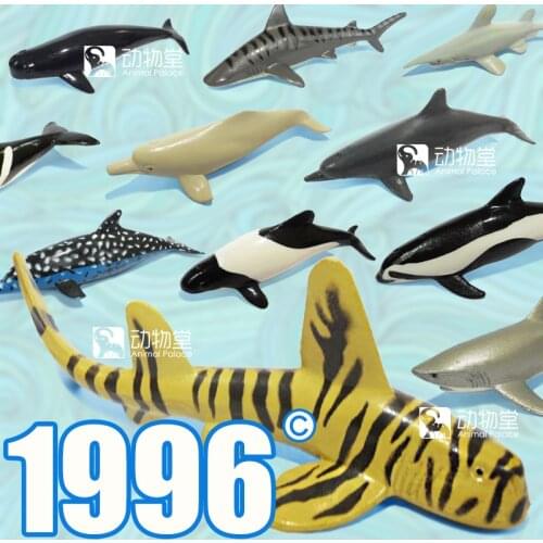 Pvc figure toy model rare 1996 shark whale 10pcs/set