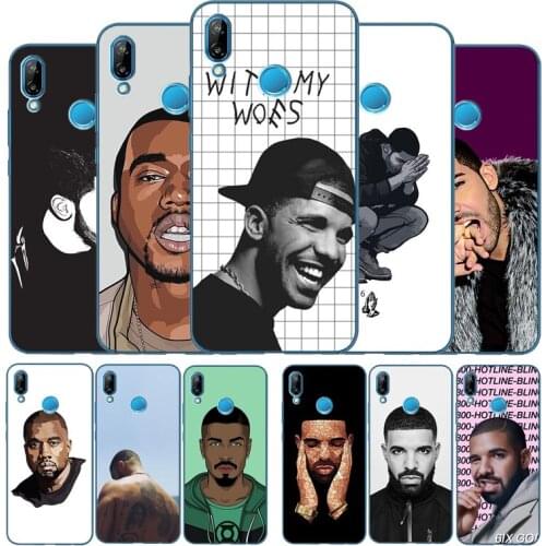 Drake Soft Silicone TPU Phone Case For Huawei P9 P10 P20 P30 Plus Pro Lite Psmart Y6 Y7 Prime Nova3 cover Shell
