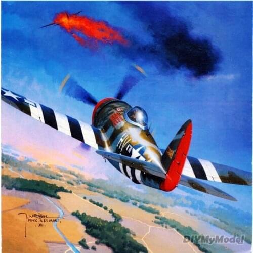 DIYMyModeI Us p47d (jsc604) fighter DIY Handcraft Paper Model KIT Handmade Toy Puzzles Gift Movie props