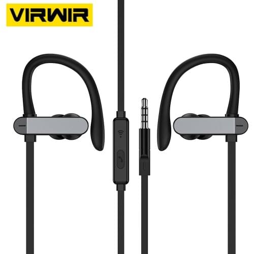 3.5mm Wired Ear Hook Earphones 3D HiFi Bass Music Gamer Headphones Sports Waterproof Headsets With Mic For Xiaomi Huawei Samsung