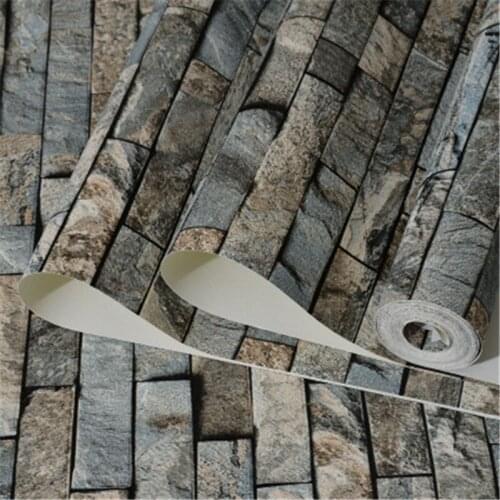 Beibehang Brick papel de parede Retro Brick Antique Wallpaper Brick Red Wallpaper Clothing Chinese Restaurant Wall paper