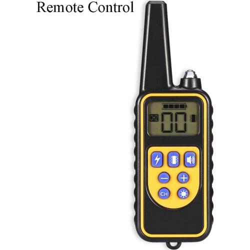 Waterproof Rechargeable 800m Dog Shock Collar With LCD Display Electric Dog Training Collar Remote Range Shock Vibration Collar