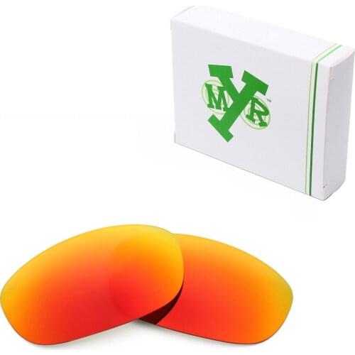 Mryok Anti-Scratch POLARIZED Replacement Lenses for Oakley Pit Boss 2 Sunglasses Fire Red