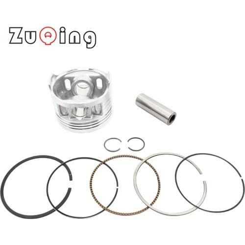 Motorcycle Piston Ring Pin Set Kit Assembly 52.4mm Piston Ring Caliber 13mm For 110cc 125cc ATV Dirt Bike Go Kart Engine HH-118