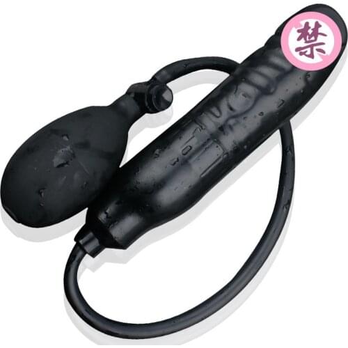 Adjustable Giant Inflatable Dildo Anal Plug Sex Toys For Women Pump Butt Plug Huge Inflatable Dildo Suction Cup Realistic Penis
