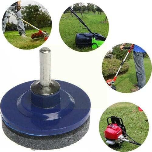 Rotary Drill Cuts Grinding Lawn Mower Faster Blade Garden Sharpener Tools Z7N6