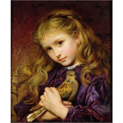 Counted Cross Stitch Kits Needlework Embroidery - Crafts 14 ct Aida DMC Color DIY Arts Handmade Home Decor - The Turtle Dove