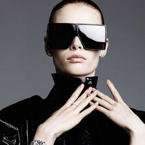 Oversized Sunglasses Women Retro Brand Designer square Sun Glasses Men Vintage Shades Eyewear Big Frame Glasses